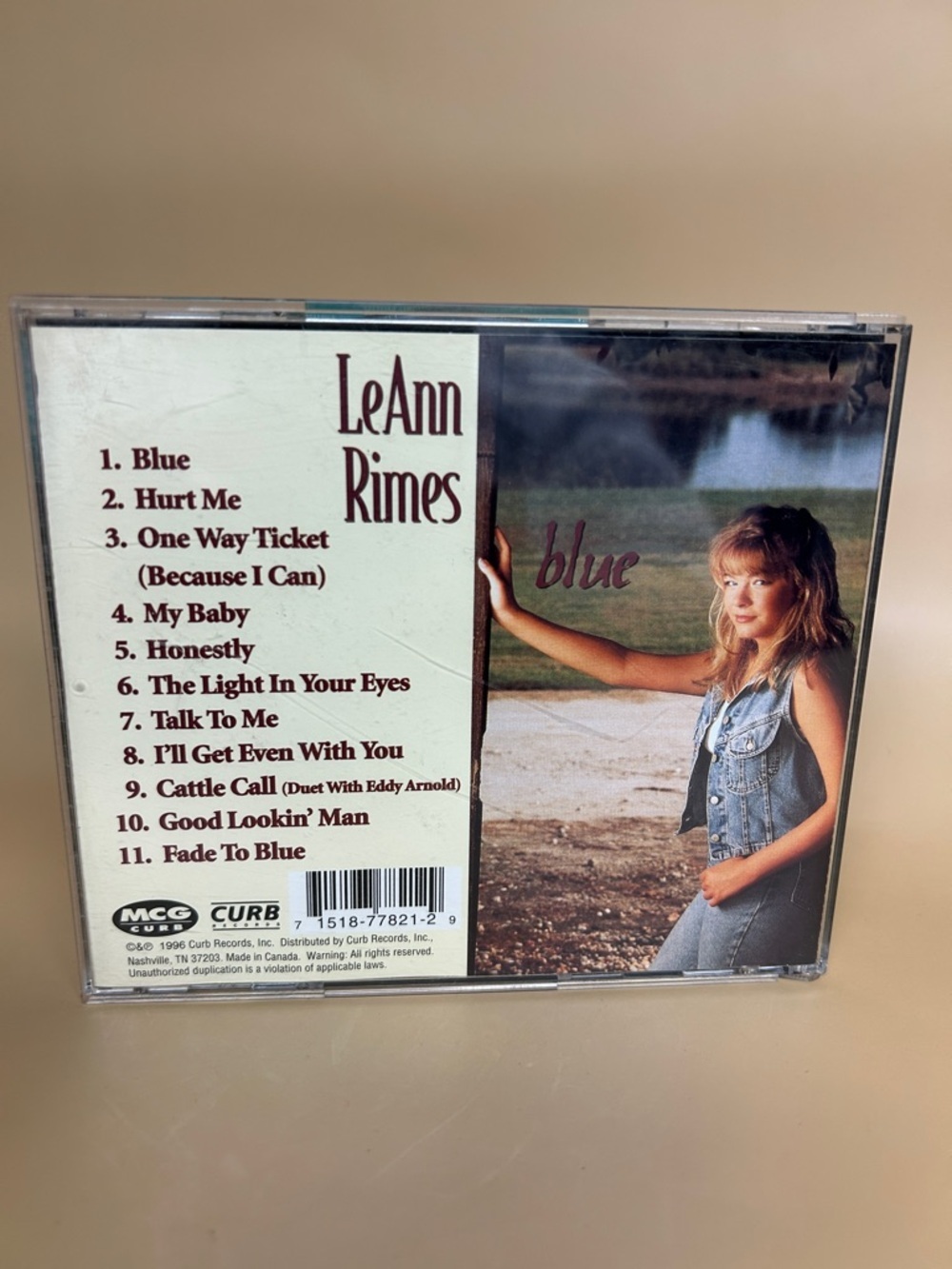 LeANN RIMES - Blue - CD 1996 - Picture 4 of 4